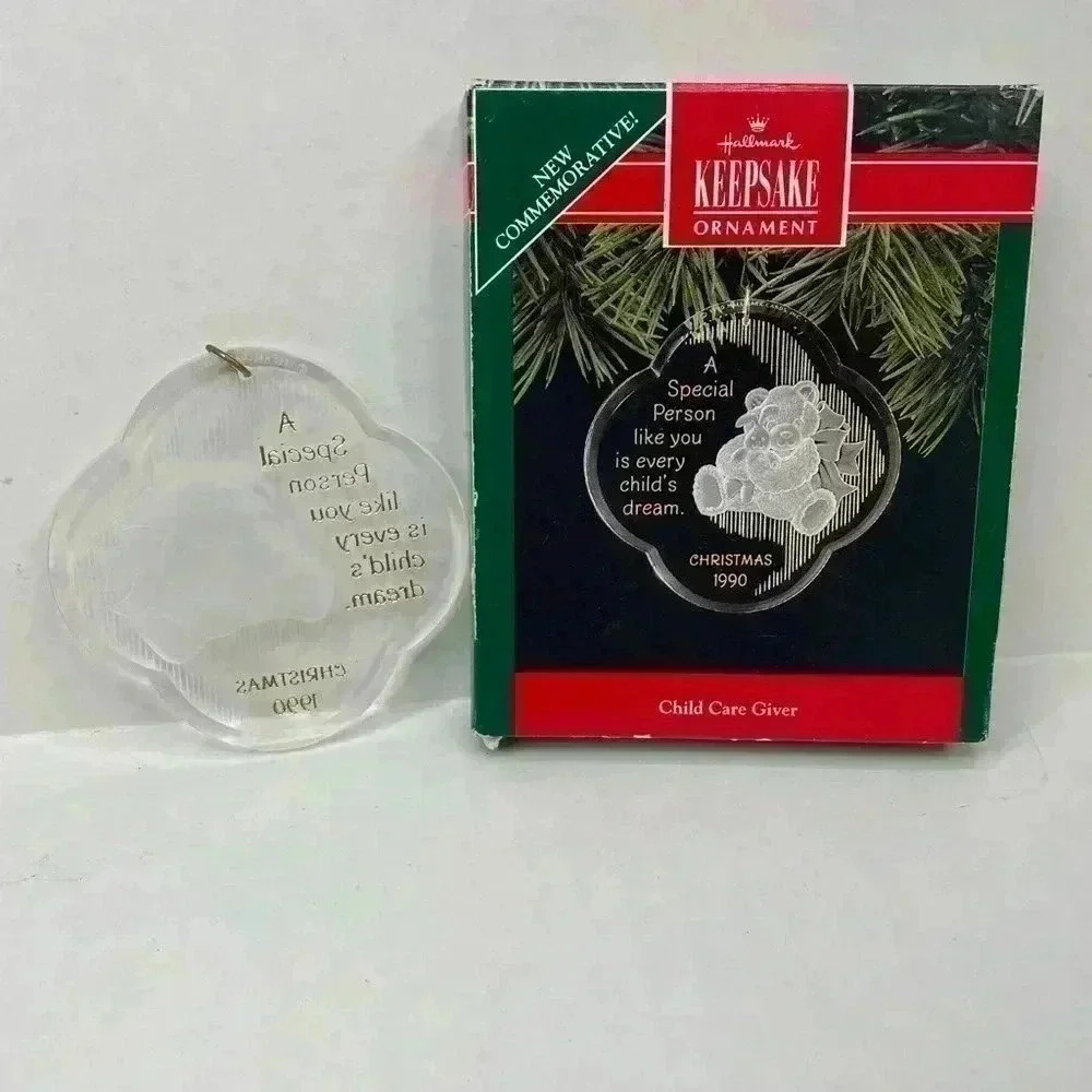 Vintage Hallmark Keepsake Ornament Child Care Giver 1990